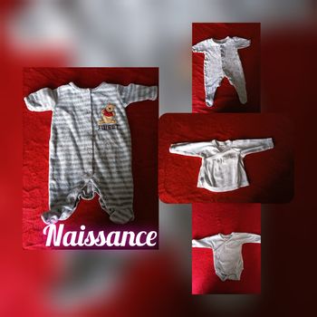 Lot vêtements bébé naissance
