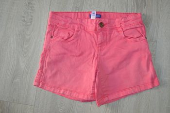 Short Okaidi 10 ans rose clair taille réglable