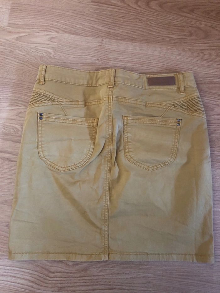 Jupe jean moutarde - photo numéro 2