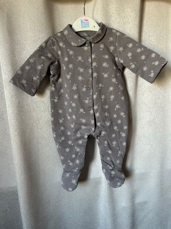 Combinaison ouatinée col Claudine 1 mois Natalys