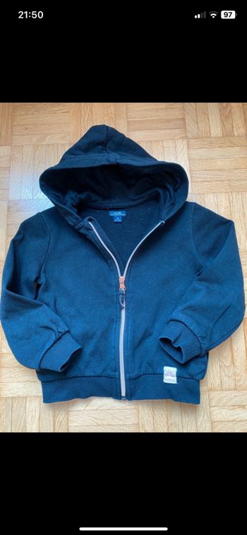 Gilet bleu marine, fermeture rose Gold