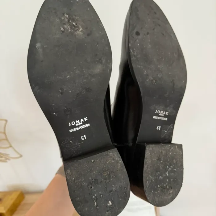 Boots homme Jonak noires taille 41 en cuir - photo numéro 6