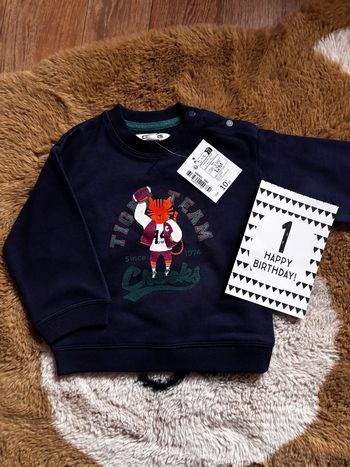 Sweat bleu tigre football CREEKS t.12m neuf