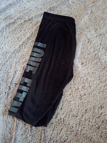 Legging noir aspect velours - Taille M