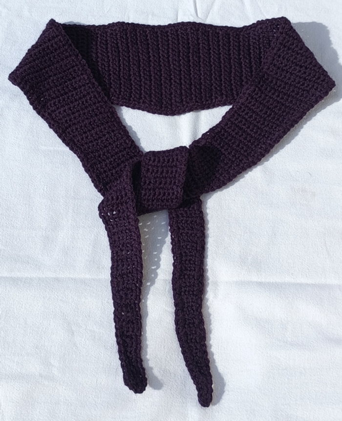 Écharpe "PURPLE" fait main au crochet style Sophie Scarf - photo numéro 4