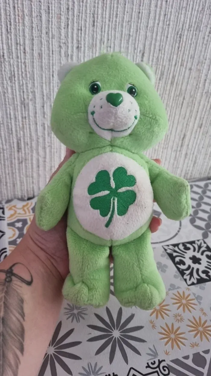 Peluche bisounours vert - photo numéro 6