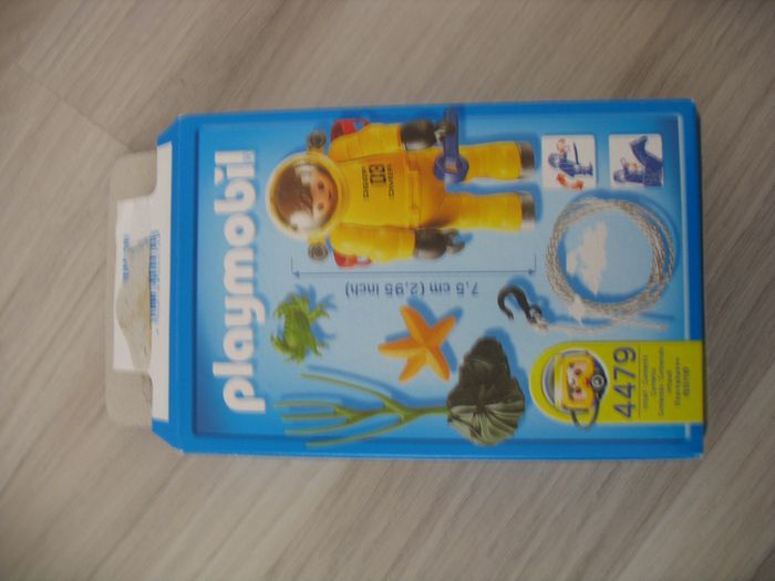 FIGURINE PLONGEUR SCAPHANDRIER "PLAYMOBIL" - Réf.4479 - n°97 - photo numéro 4