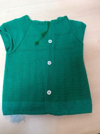Gilet en maille vert