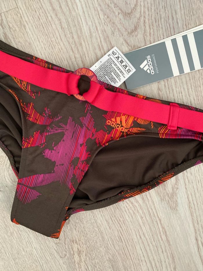 Maillot de bain bikini Adidas slip taille 36 et haut bonnet C Neuf - photo numéro 4