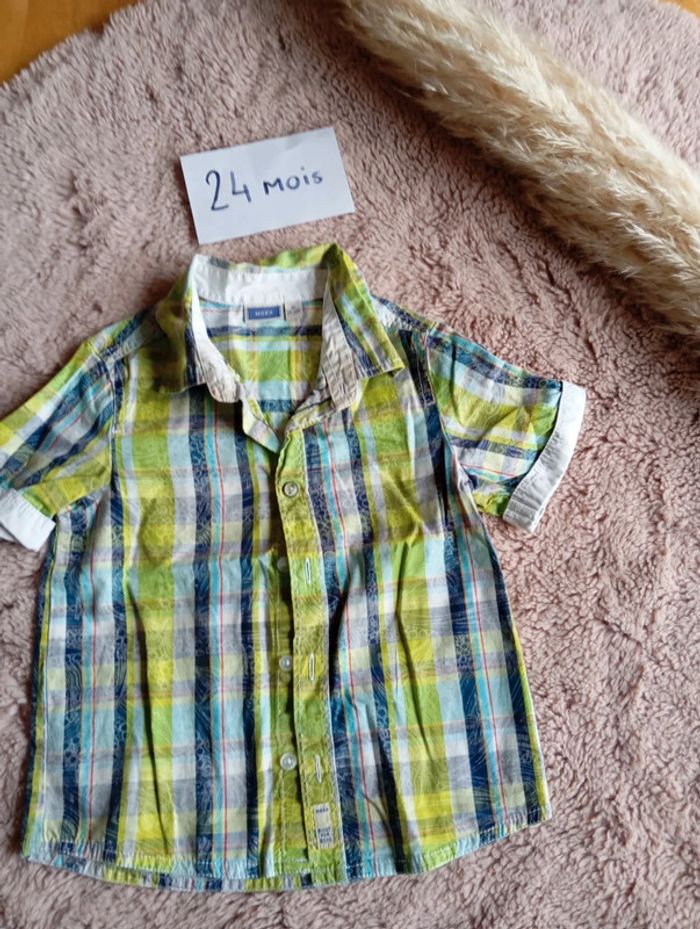 Chemise a carreaux 24 mois