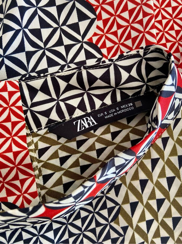 Blouse à manches 3/4 patchwork Zara TS comme neuve - photo numéro 10