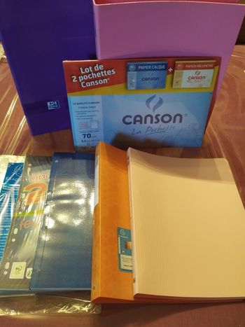 🪷 Gros lot de fournitures scolaires - Neuf ⭐