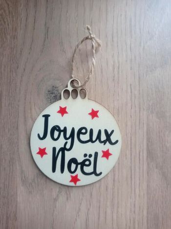 Décoration bois joyeux noel