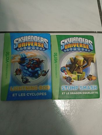 Livres Skylanders bibliothèque verte