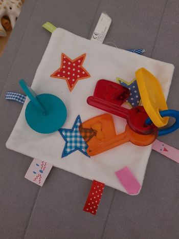 Lot jeux d'éveil avec hochet disque montessori