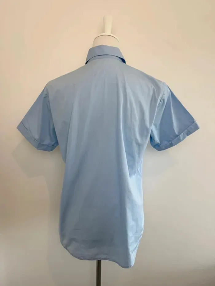 Chemise femme courtes manches Donaldson bleue taille 40 - photo numéro 6