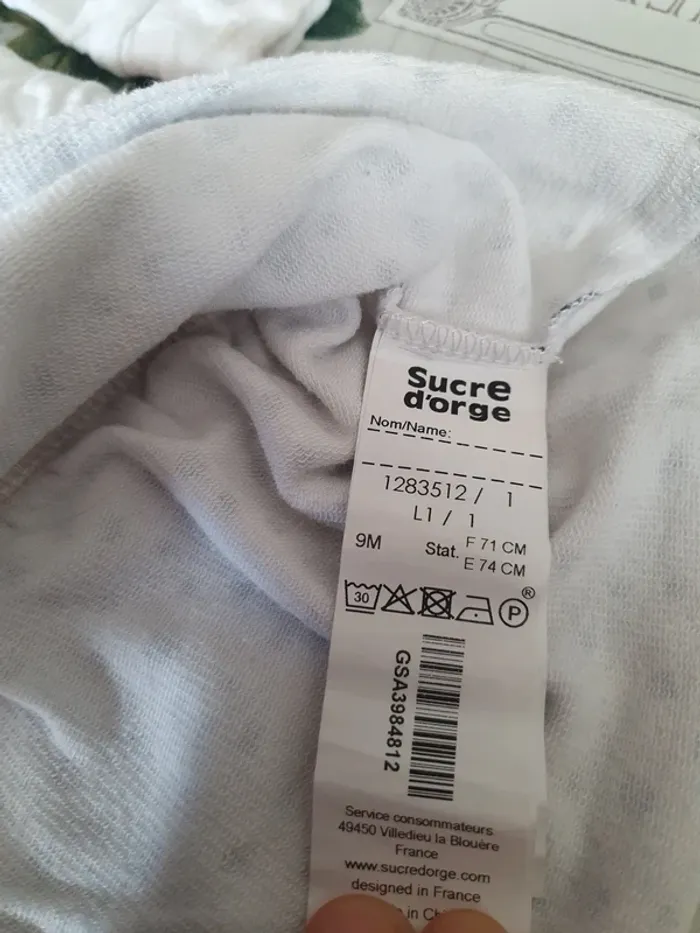 Tunique robe Sucre d orge 9 mois. - photo numéro 4
