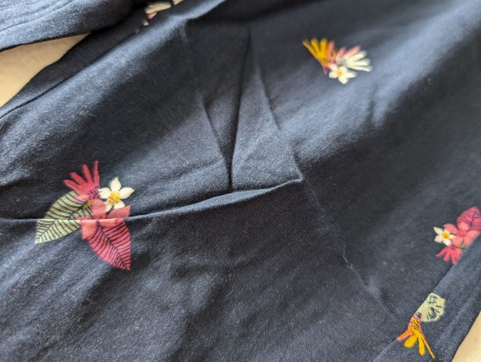 Pantalon léger marine à fleurs - 4A - Gémo - photo numéro 2