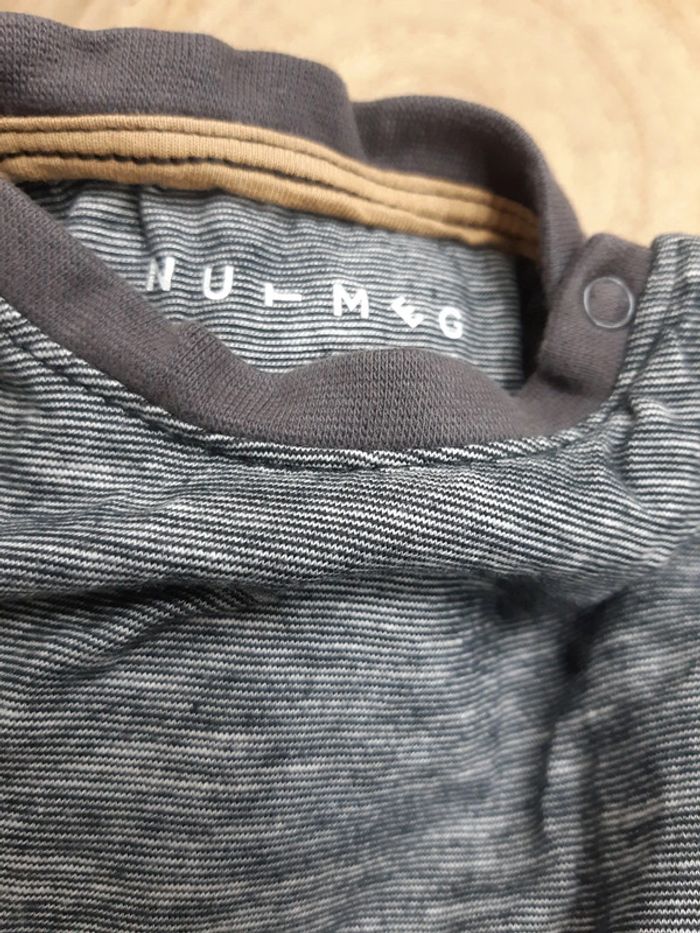 Tee shirt rayé Nutmeg 62 cm - photo numéro 2