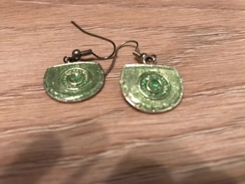 Boucles d’oreilles bleu crochet