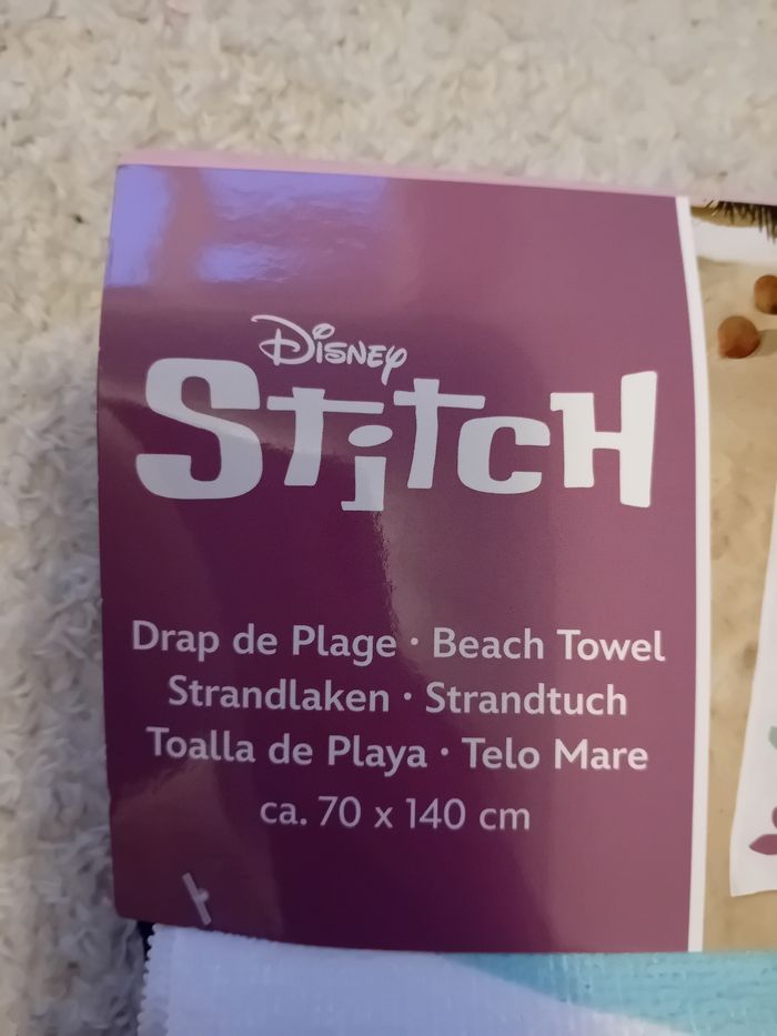 Serviette de bain/plage Disney stitch - photo numéro 2