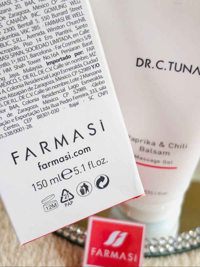 Gel de masaje Paprika y Chile rojo Farmasi Dr C.Tuna - photo numéro 3