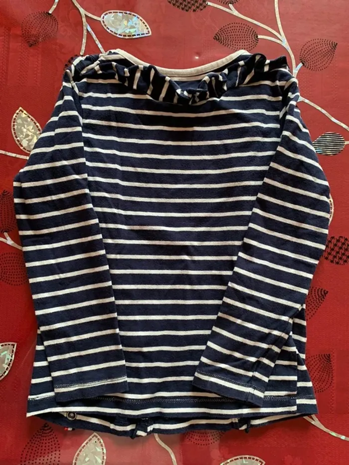 Tee-shirt manches longues fille 5 ans Little Marcel - photo numéro 2