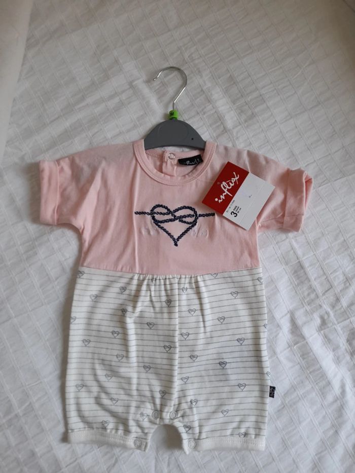 Combishort fille 3 mois neuve avec étiquette 🏷