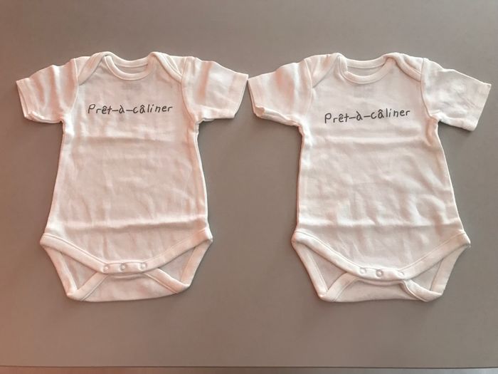 2 body manches courtes coton bio