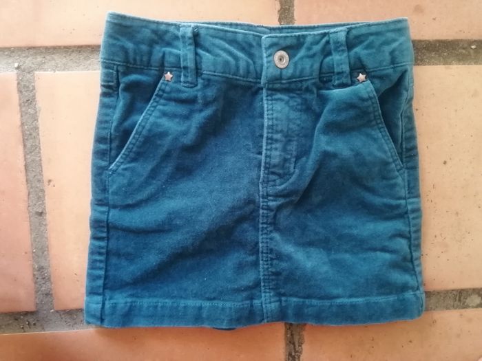 Jupe velours 3ans okaidi neuve