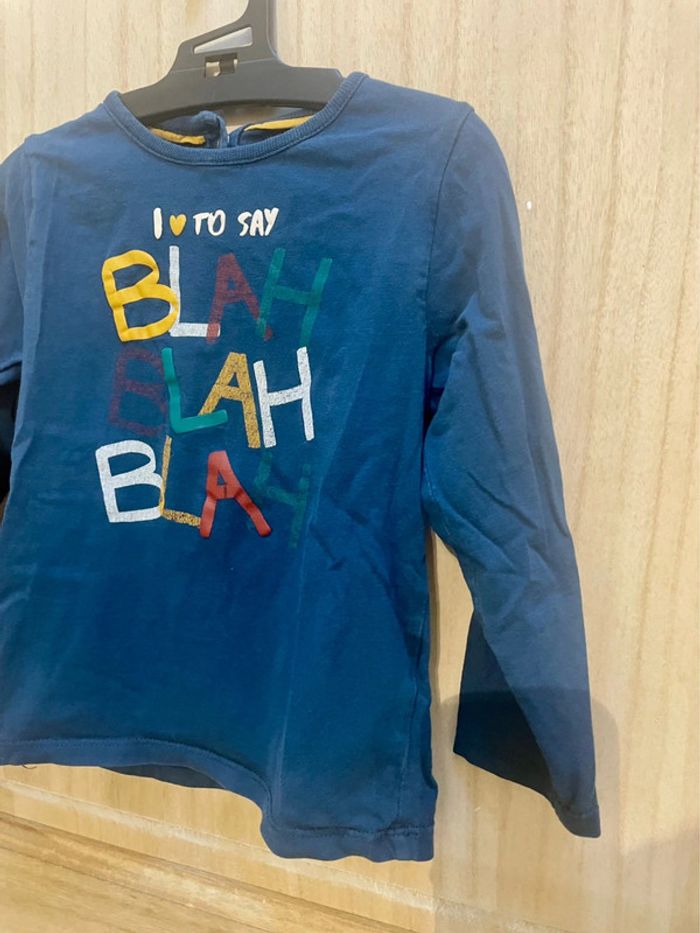 T-shirt manches longues kiabi 36 mois 90 - 97 cm - photo numéro 3