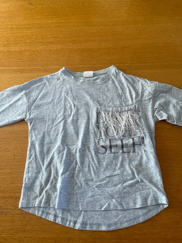 T shirt manches longues Zara 7 ans fille