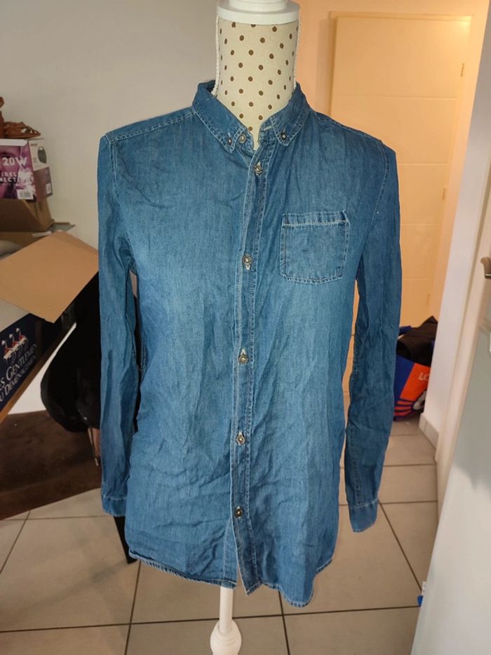 Chemise effet jean
