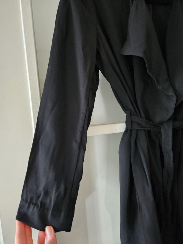 Veste légère ceinturée noire H&M - photo numéro 3