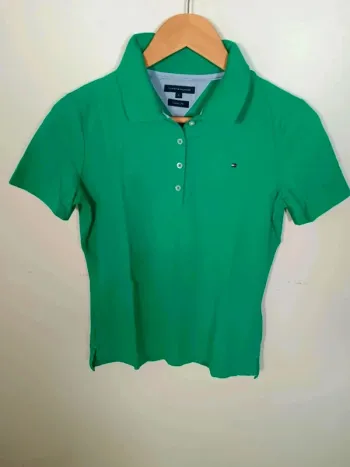 C4 polo vert Tommy Hilfiger S