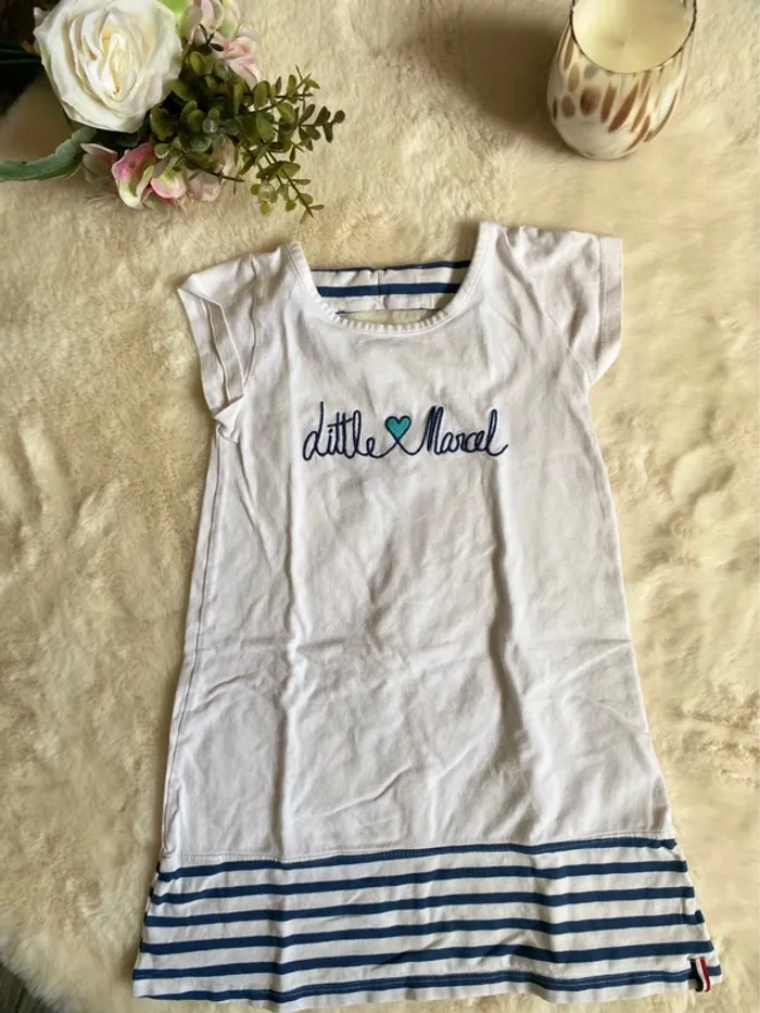 💙🤍Robe d’été fille - Little Marcel - 6 ans  💙 Légère, colorée et idéale pour les beaux jours ! - photo numéro 2