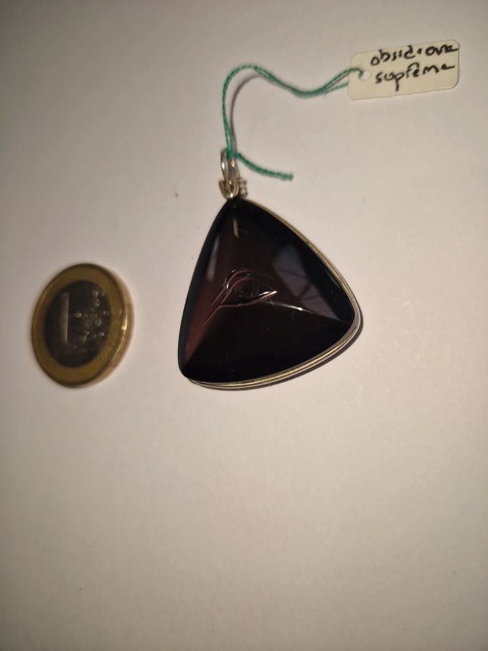 Pendentif obsidienne arc en ciel suprême oeil - photo numéro 6