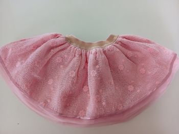 Jupette rose en tulle et tissu orchestra 6mois