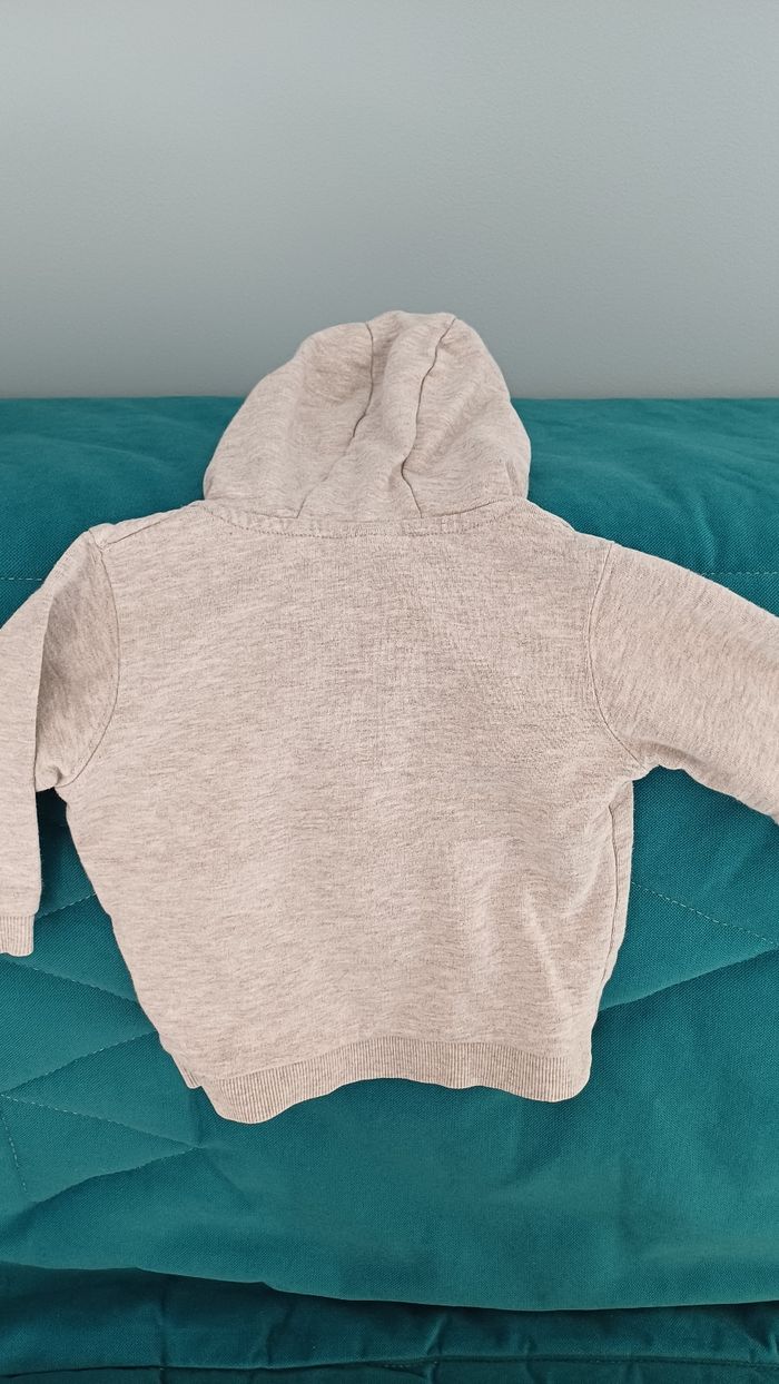 Sweat a capuche zippé Vert Baudet 12 mois - photo numéro 3