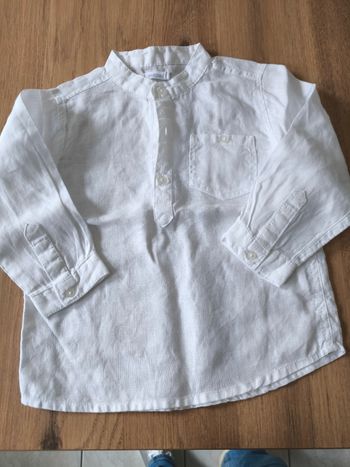 Chemise lin blanc Bout'chou 2 ans 