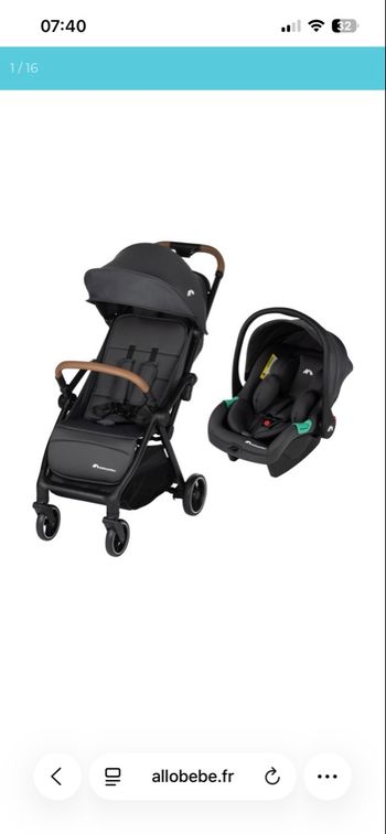 Poussette + coque bébé confort 