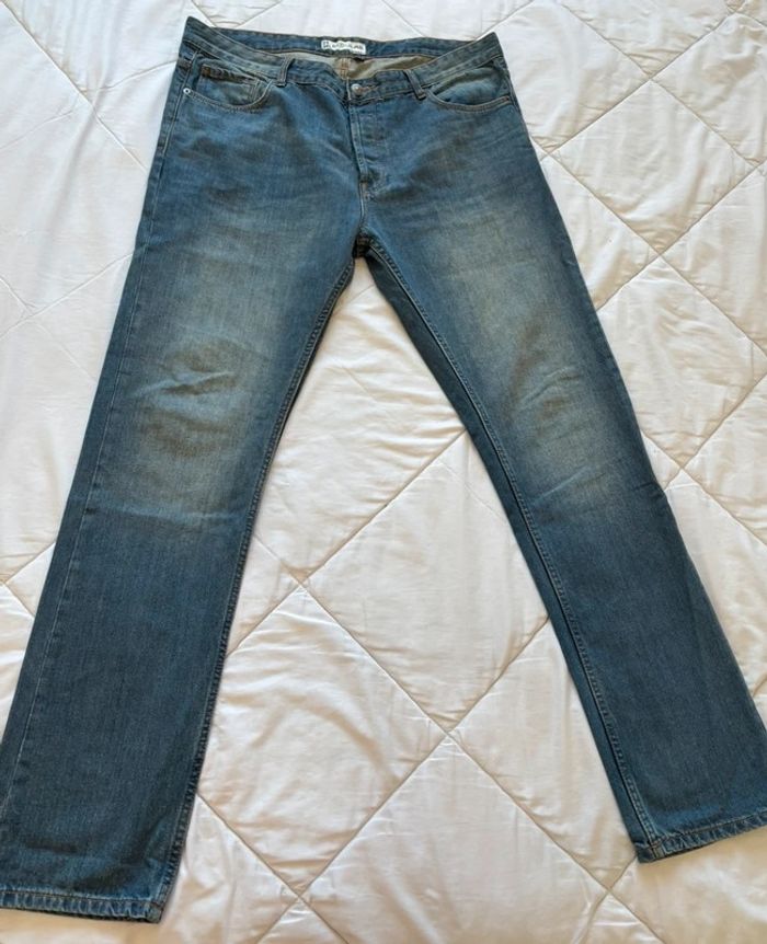 Jean homme Kiabi regular – taille 2XL 50– bleu délavé – coupe droite - photo numéro 2