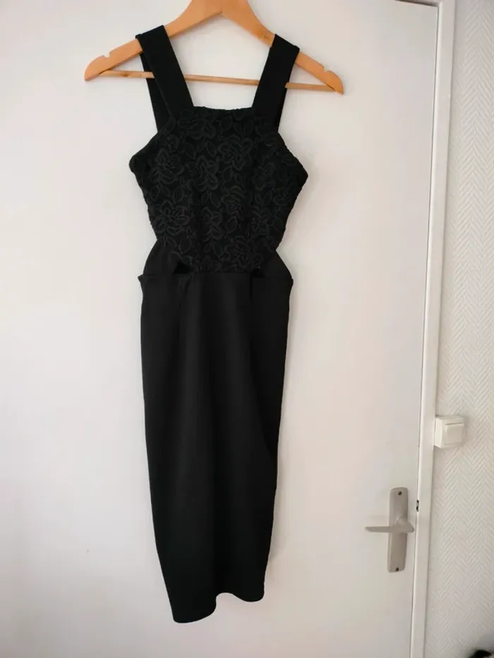 Robe dentelle fuseau noir XS - photo numéro 5