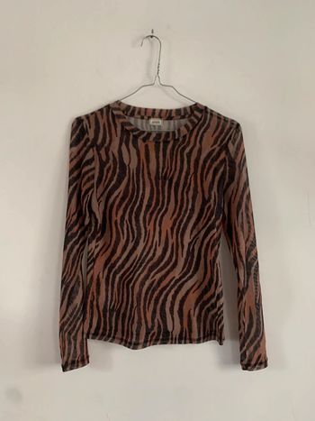 Top à motif transparent