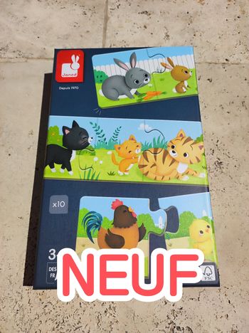 Mes premiers puzzles 3 pièces- jeu association