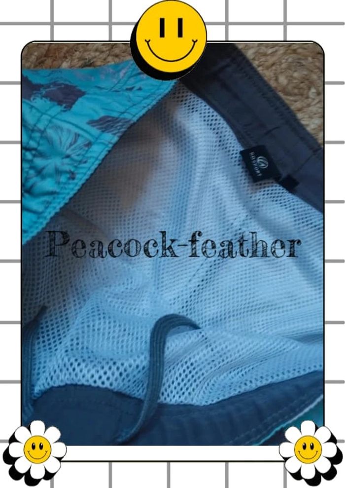 Short de plage turquoise homme S /16ans - photo numéro 4