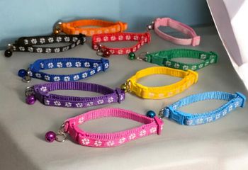 Lot de 2 Colliers chien /chat avec clochette 