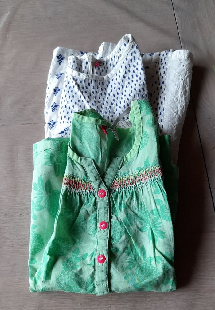 Lot de 2 blousrs fille 116