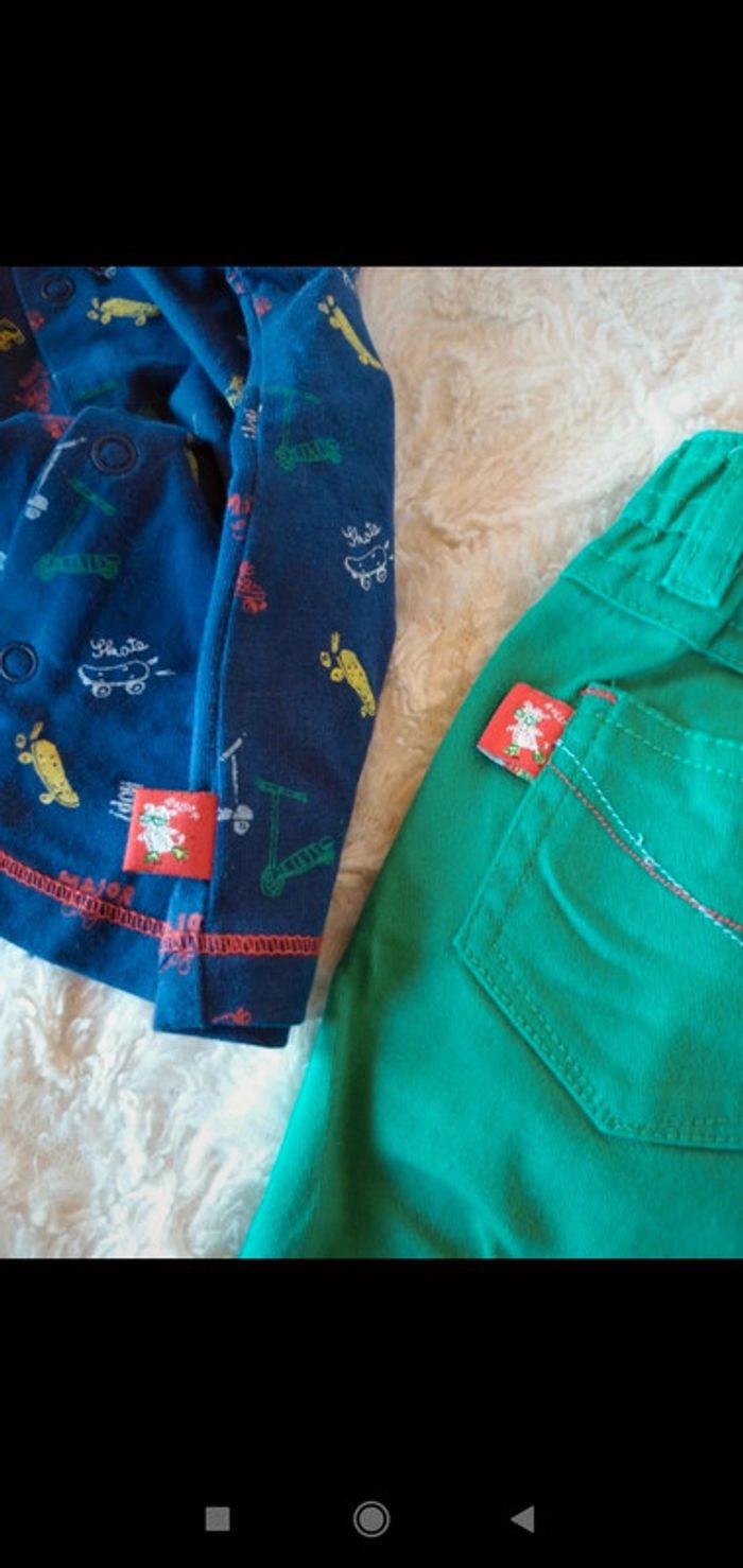 Ensemble (tee shirt manches longues+ jeans) Garçon 6 mois Sergent major - photo numéro 19