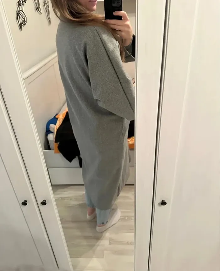Manteaux pardessus gris taille L - photo numéro 8